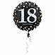 Helium Ballon 18 Jaar Zilver 43cm leeg Helium Ballon 18 Jaar Zilver 43cm leeg