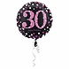 Helium Ballon 30 Jaar Roze 43cm leeg Helium Ballon 30 Jaar Roze 43cm leeg