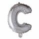 Folie Ballon Letter C Zilver XL 102cm leeg Folie Ballon Letter C Zilver XL 102cm leeg