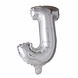 Folie Ballon Letter J Zilver XL 102cm leeg Folie Ballon Letter J Zilver XL 102cm leeg