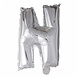 Folie Ballon Letter N Zilver XL 102cm leeg Folie Ballon Letter N Zilver XL 102cm leeg