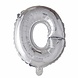 Folie Ballon Letter O Zilver XL 102cm leeg Folie Ballon Letter O Zilver XL 102cm leeg