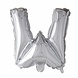 Folie Ballon Letter W Zilver XL 102cm leeg Folie Ballon Letter W Zilver XL 102cm leeg