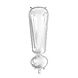 Folie Ballon Uitroepteken ! Zilver XL 102cm leeg Folie Ballon Uitroepteken ! Zilver XL 102cm leeg