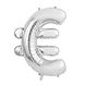 Folie Ballon Euroteken Zilver XL 102cm leeg Folie Ballon Euroteken Zilver XL 102cm leeg