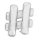 Folie Ballon Hashtag # Zilver XL 102cm leeg Folie Ballon Hashtag # Zilver XL 102cm leeg