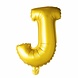 Folie Ballon Letter J Goud XL 102cm leeg Folie Ballon Letter J Goud XL 102cm leeg