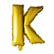 Folie Ballon Letter K Goud XL 102cm leeg Folie Ballon Letter K Goud XL 102cm leeg
