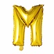 Folie Ballon Letter M Goud XL 102cm leeg Folie Ballon Letter M Goud XL 102cm leeg