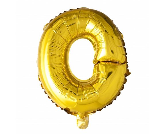 Folie Ballon Letter O Goud XL 102cm leeg