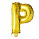 Folie Ballon Letter P Goud XL 102cm leeg Folie Ballon Letter P Goud XL 102cm leeg