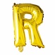 Folie Ballon Letter R Goud XL 102cm leeg Folie Ballon Letter R Goud XL 102cm leeg