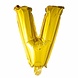 Folie Ballon Letter V Goud XL 102cm leeg Folie Ballon Letter V Goud XL 102cm leeg