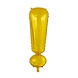 Folie Ballon Uitroepteken ! Goud XL 102cm leeg Folie Ballon Uitroepteken ! Goud XL 102cm leeg