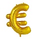 Folie Ballon Euroteken Goud XL 102cm leeg Folie Ballon Euroteken Goud XL 102cm leeg