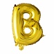 Folie Ballon Letter B Goud 41cm met Rietje Folie Ballon Letter B Goud 41cm met Rietje