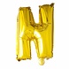Folie Ballon Letter N Goud 41cm met Rietje Folie Ballon Letter N Goud 41cm met Rietje