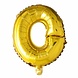 Folie Ballon Letter O Goud 41cm met Rietje Folie Ballon Letter O Goud 41cm met Rietje