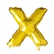Folie Ballon Letter x Goud 41cm met Rietje Folie Ballon Letter x Goud 41cm met Rietje