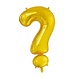 Folie Ballon Vraagteken ? Goud 41cm met Rietje Folie Ballon Vraagteken ? Goud 41cm met Rietje
