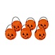 Halloween Pompoen Bakjes 7cm 6st Halloween Pompoen Bakjes 7cm 6st