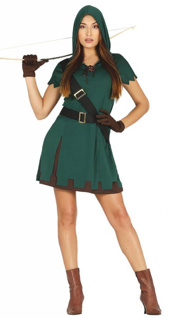 binnen schuur partitie Robin Hood Kostuum Dames - Partywinkel
