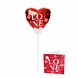 Hartjes Ballon Love Mini 15cm met Kaartje Hartjes Ballon Love Mini 15cm met Kaartje