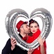 Hart Ballon Zilver Folie 80cm Hart Ballon Zilver Folie 80cm