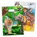 Dieren Uitdeelzakjes Safari 23cm 8st Dieren Uitdeelzakjes Safari 23cm 8st