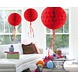 Honeycomb Bal Rood Franje 30cm Honeycomb Bal Rood Franje 30cm