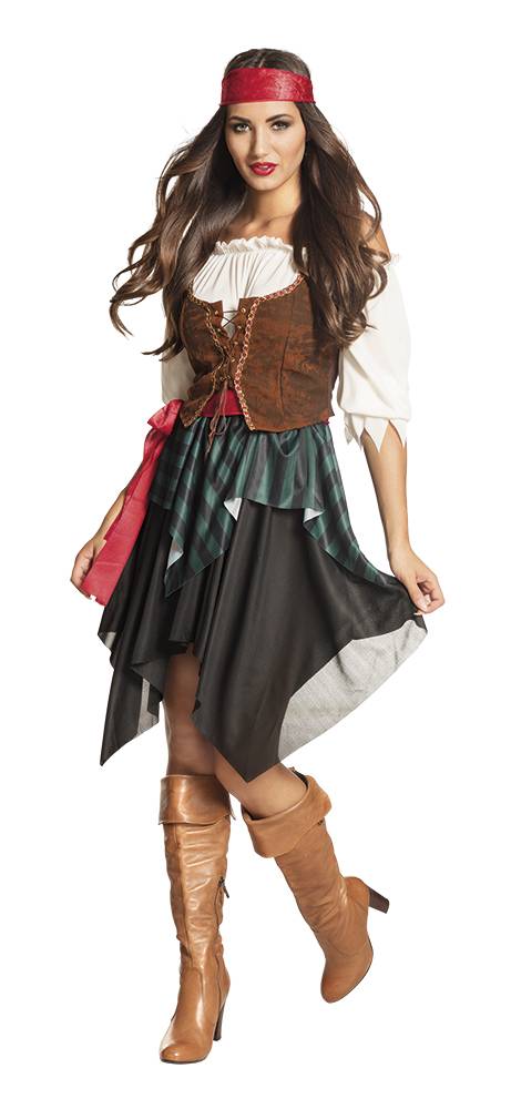 Tenslotte postkantoor Gloed Piraat kostuum dames - Partywinkel