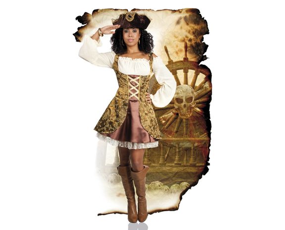 Portiek weerstand bieden Gemiddeld Piraten Kostuum Dames Deluxe - Partywinkel