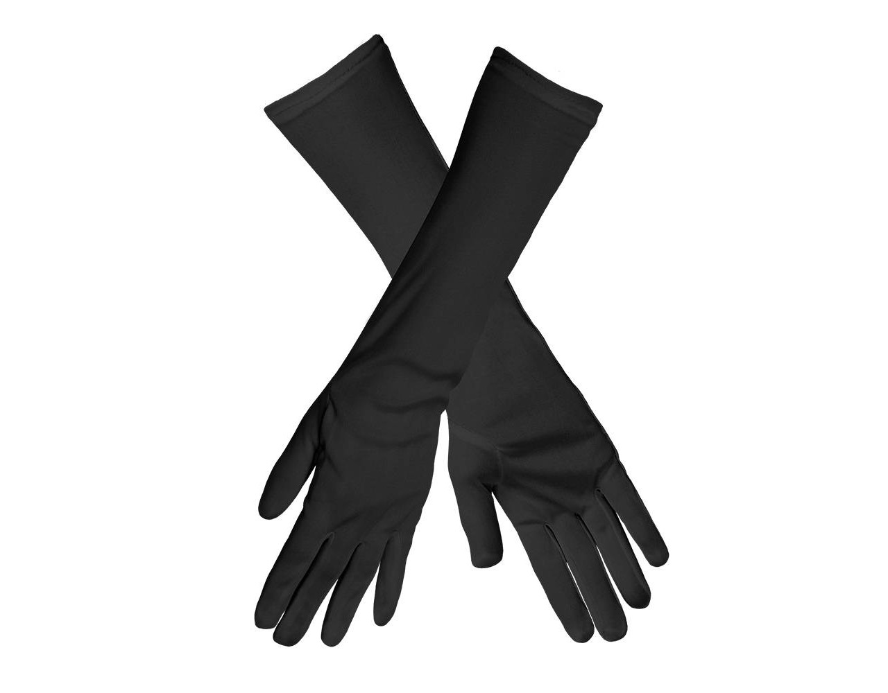 Kunstmatig overhead Ijveraar Zwarte Handschoenen Lang - Partywinkel