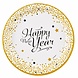 Happy New Year Borden Goud 23cm 8st Happy New Year Borden Goud 23cm 8st