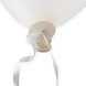 Ballon Snelsluiters Wit met Lint 100st Ballon Snelsluiters Wit met Lint 100st