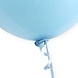 Ballon Snelsluiters Lichtblauw met Lint 100st Ballon Snelsluiters Lichtblauw met Lint 100st