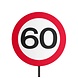 Tuinbord 60 Jaar Verkeersbord 52cm Tuinbord 60 Jaar Verkeersbord 52cm