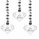 Hangdecoratie Just Married 75cm 3st Hangdecoratie Just Married 75cm 3st