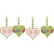 Geboorte Hangdecoratie Tweeling 80cm 3st Geboorte Hangdecoratie Tweeling 80cm 3st