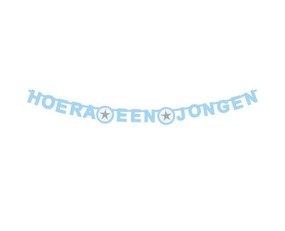 Raar Voorspeller huurder Geboorte Letterslinger Hoera Een Jongen 1,85m - Partywinkel.nl