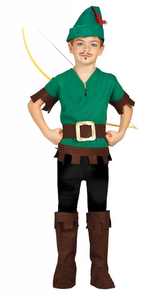 Chinese kool Ligatie Facet Robin Hood Kostuum Kind - Partywinkel