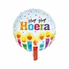 Helium Ballon Hiep Hiep Hoera 46cm leeg Helium Ballon Hiep Hiep Hoera 46cm leeg