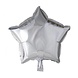 Helium Ballon Ster Zilver 45cm leeg Helium Ballon Ster Zilver 45cm leeg