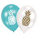 Hawaii Ballonnen Ananas 28cm 6st Hawaii Ballonnen Ananas 28cm 6st