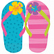 Hawaii Servetten Slippers Versiering 33cm 16st Hawaii Servetten Slippers Versiering 33cm 16st