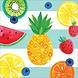 Hawaii Servetten Fruit Versiering 33cm 16st Hawaii Servetten Fruit Versiering 33cm 16st