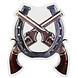 Cowboy Wanddecoratie 47cm Cowboy Wanddecoratie 47cm