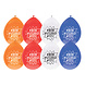 Geslaagd Ballonnen Rood Wit Blauw 30cm 8st Geslaagd Ballonnen Rood Wit Blauw 30cm 8st