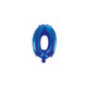Folie Ballon Cijfer 0 Blauw 41cm met Rietje Folie Ballon Cijfer 0 Blauw 41cm met Rietje