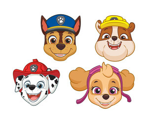 Fonkelnieuw Paw Patrol Maskers 25,3cm 8 stuks - Partywinkel.nl ZN-96